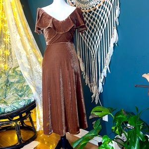 gianni bini latte nixon dress velvet